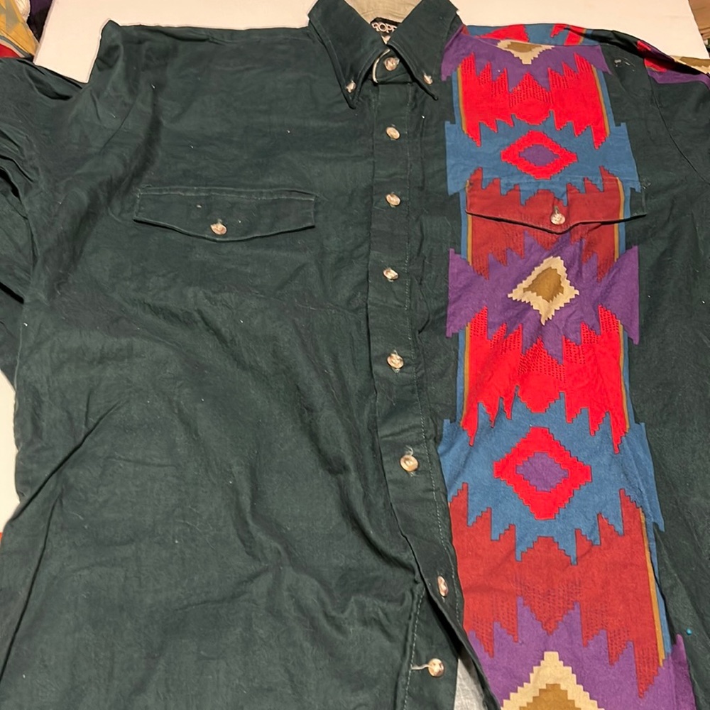 VINTAGE Roper sz large button up top mens